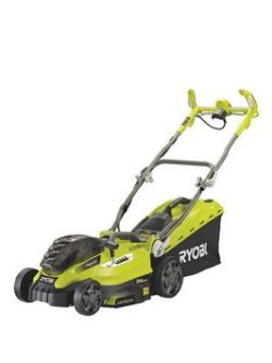 Ryobi Rlm18C34H25 One+ 36-Volt Hybrid Lawnmower With 2 X One+ Batteries And Charger